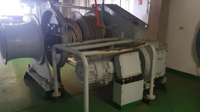The winch aboard the MS Amorella after the retrofit (Image: ABB)