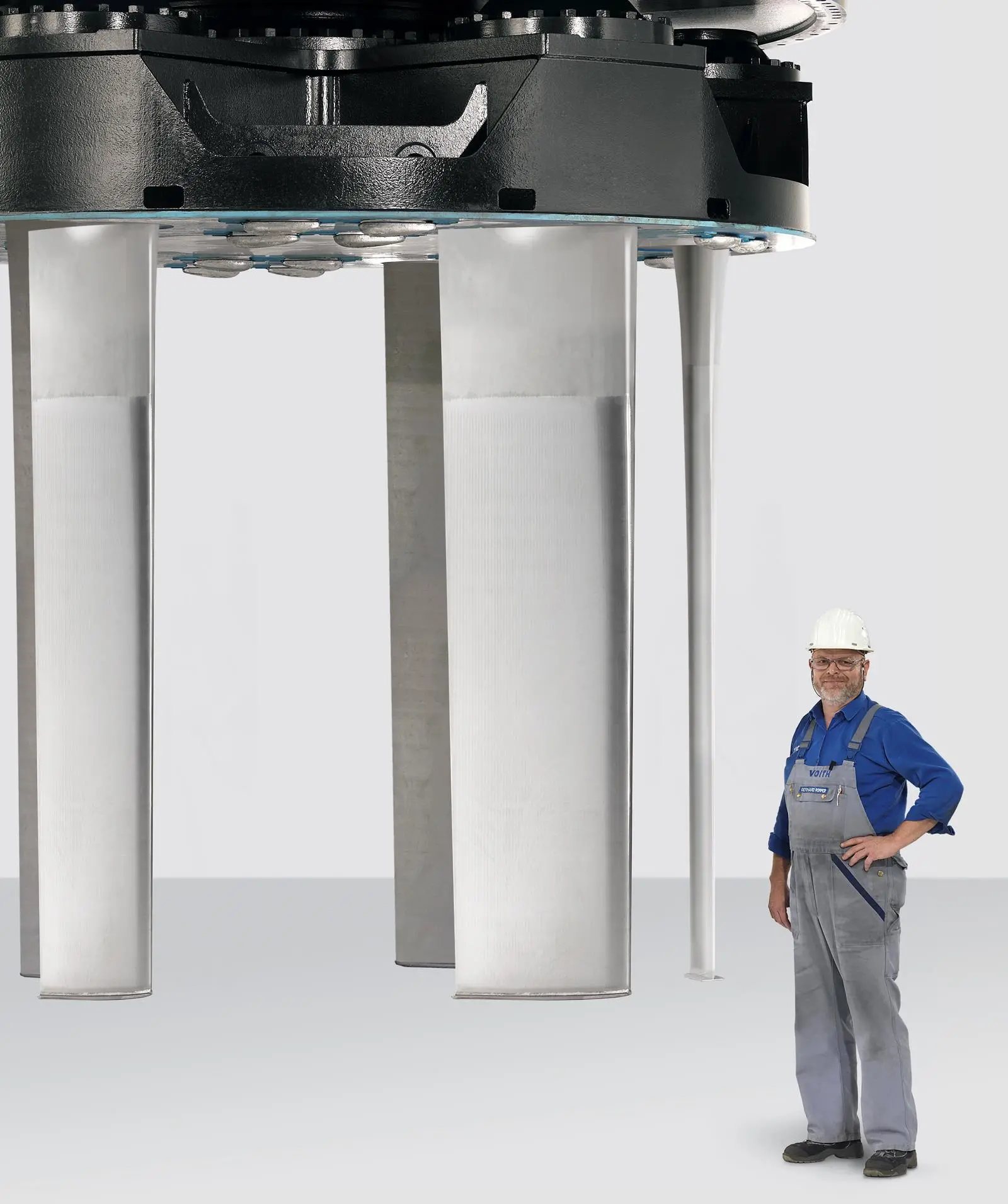 The permanent magnet design was rescaled to meet the largest eVSP requirements. Photo: Voith