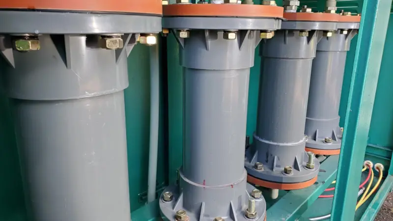 Prime Lake's washwater processing module uses redox technology to neutralise organic impurities. (Image: Prime Lake)