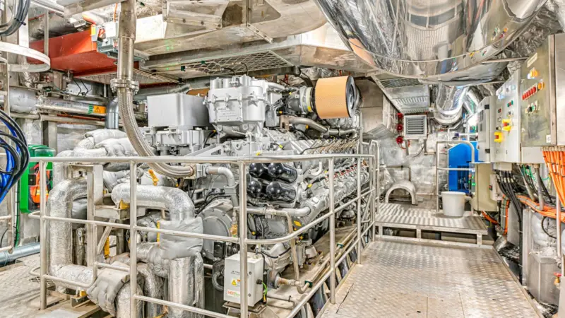 MTU’s 16-cylinder gas engine is unique in its power range (Image: MTU)
