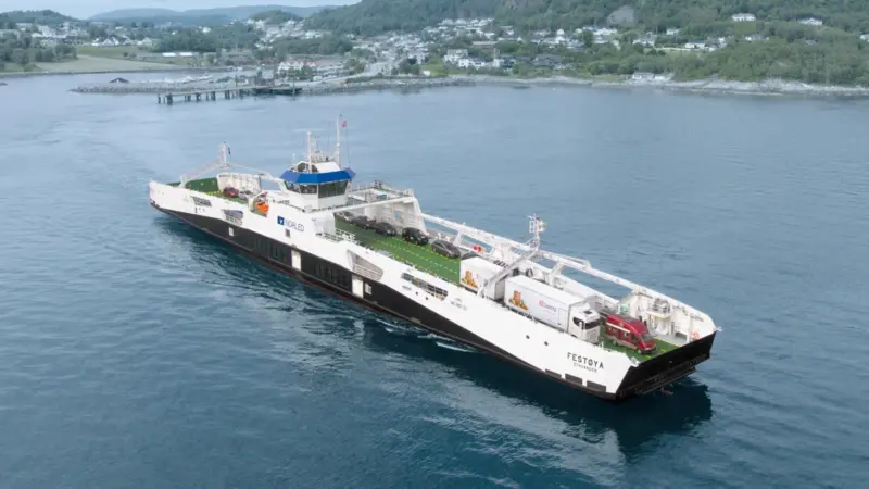 The ‘Festøya’, the first of four Schottel-equipped ferries for Norled Photo: Schottel