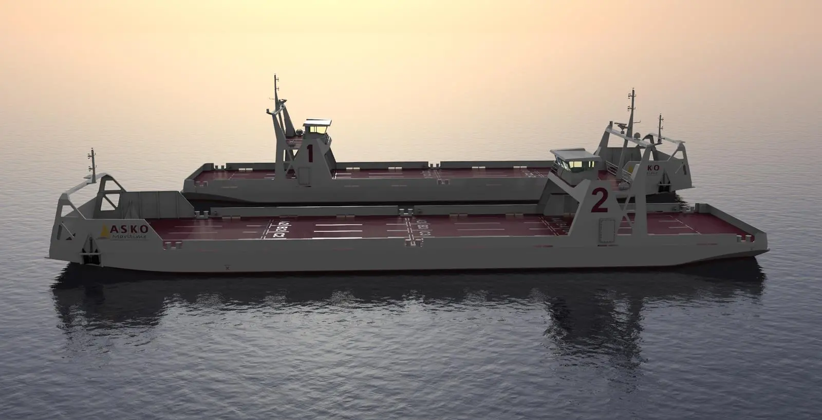 Utilising battery power alone means energy efficiency is a concern for autonomy, therefore hull forms also require attention. Image: ASKO Maritime.