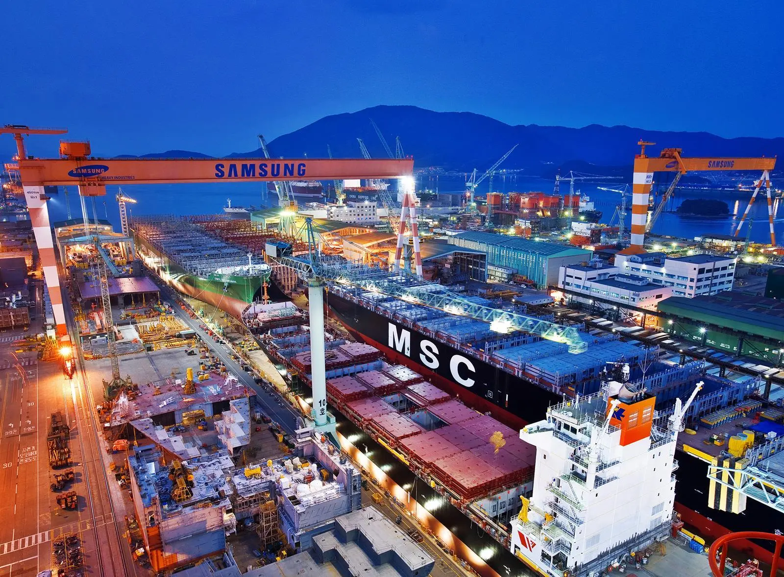Samsung Heavy is aiming to place itself at the forefront of the clean-ship technology race. Picture: SHI (yard)