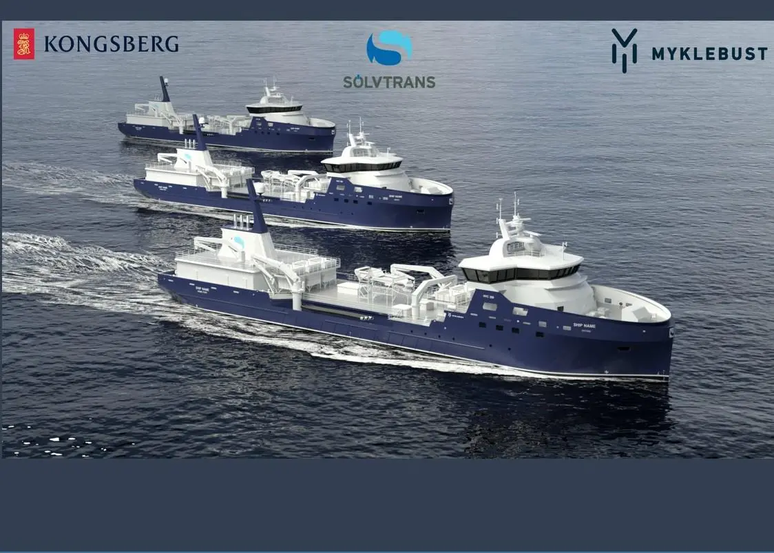 Kongsberg Maritime will design and equip the third Sølvtrans wellboat in a series to be built by Myklebust Verft Photo: Kongsberg Maritime