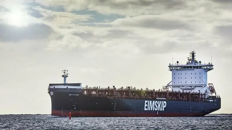 Dettifoss entering Aalborg for the first time.(credit: Port of Aalborg)