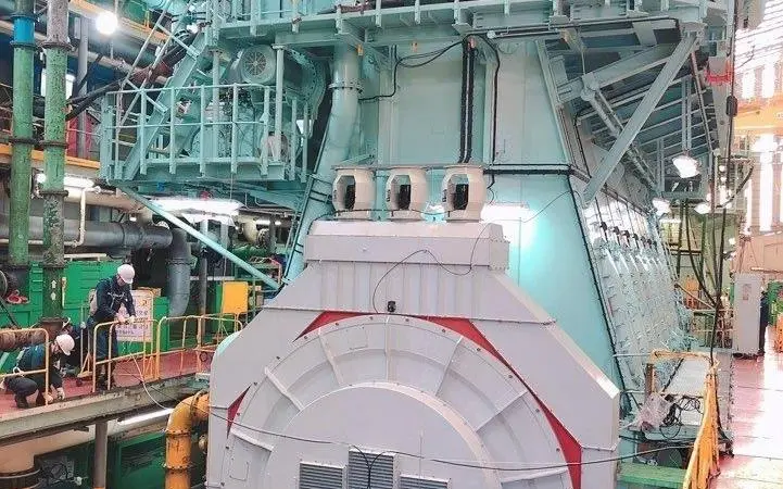 HHI-EMD's new Direct On shaft generator will be installed on a 24.5MW main engine for a VLCC newbuilding for SK Shipping. (Credit: HHI-EMD)