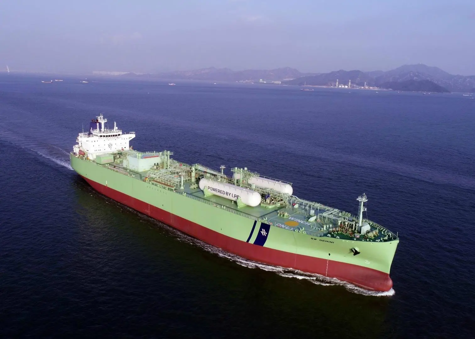 The first two-stroke, LPG-powered vessel converted for BW LPG (Picture courtesy of BW LPG)