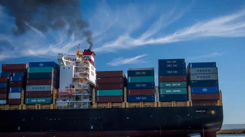 Shipping accounts for 2% of global emissions Photo: 2018 Bloomberg Finance LP