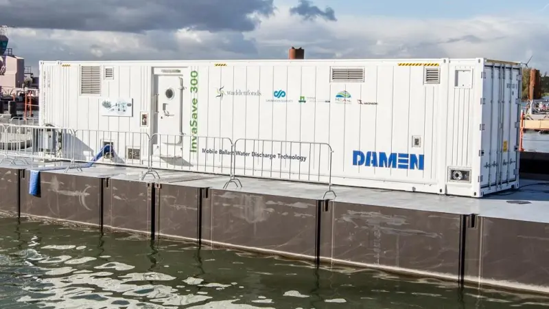 Damen’s portable BTWS will be used by customers in Africa, Asia and Latin America Photo: Damen