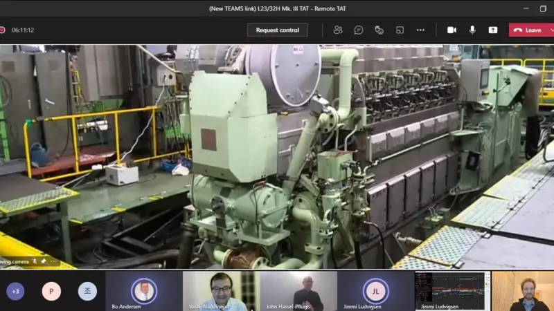 Screen grabs from the TAT, which was held remotely in South Korea.