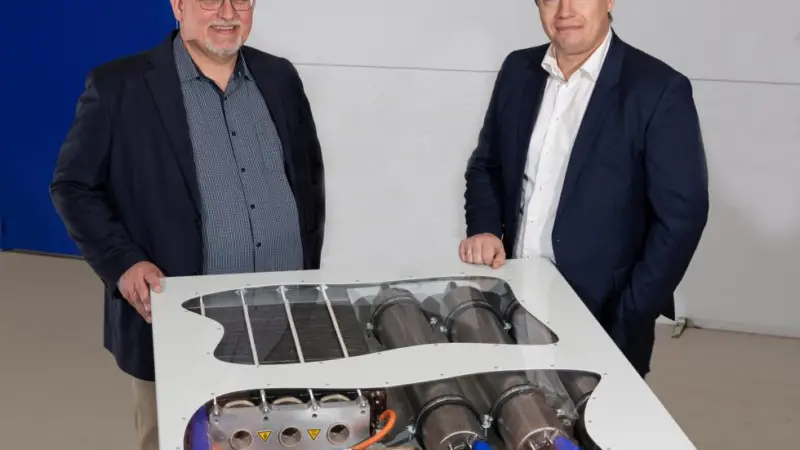 Alfa Laval is participating in a test to study the durability of a methanol-fuelled PEM fuel cell. (credit: Blue World Technologies)