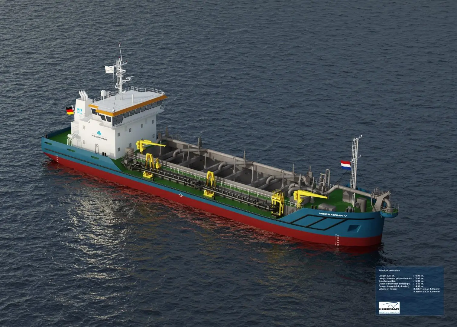 The new TSHD for Detlef Hegemann Aktiengesellschaft will be fitted with Schottel RudderPropellers Photo: Schottel