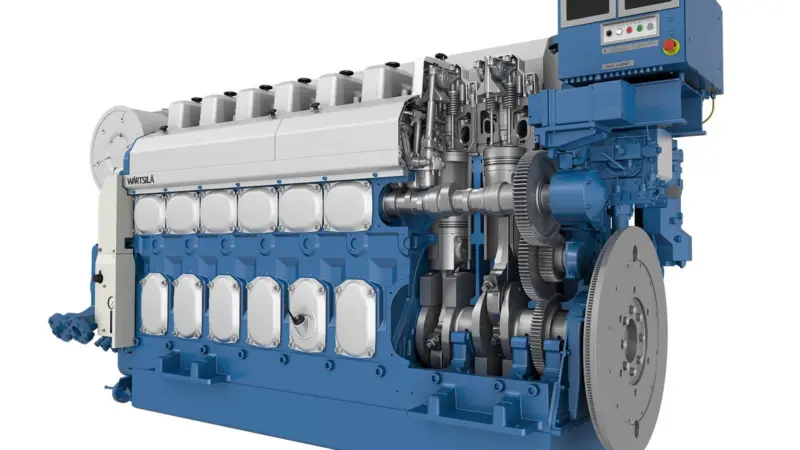 The Wärtsilä 20 engine fitted with a Wärtsilä NOR is undergoing certification testing for compliance with China’s Stage II emissions standard. (© Wärtsilä Corporation)