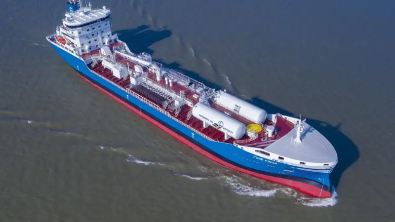 FURE VINGA is the first chemical tanker to achieve the complete suite of BV smart ship class notations Photo: Bureau Veritas