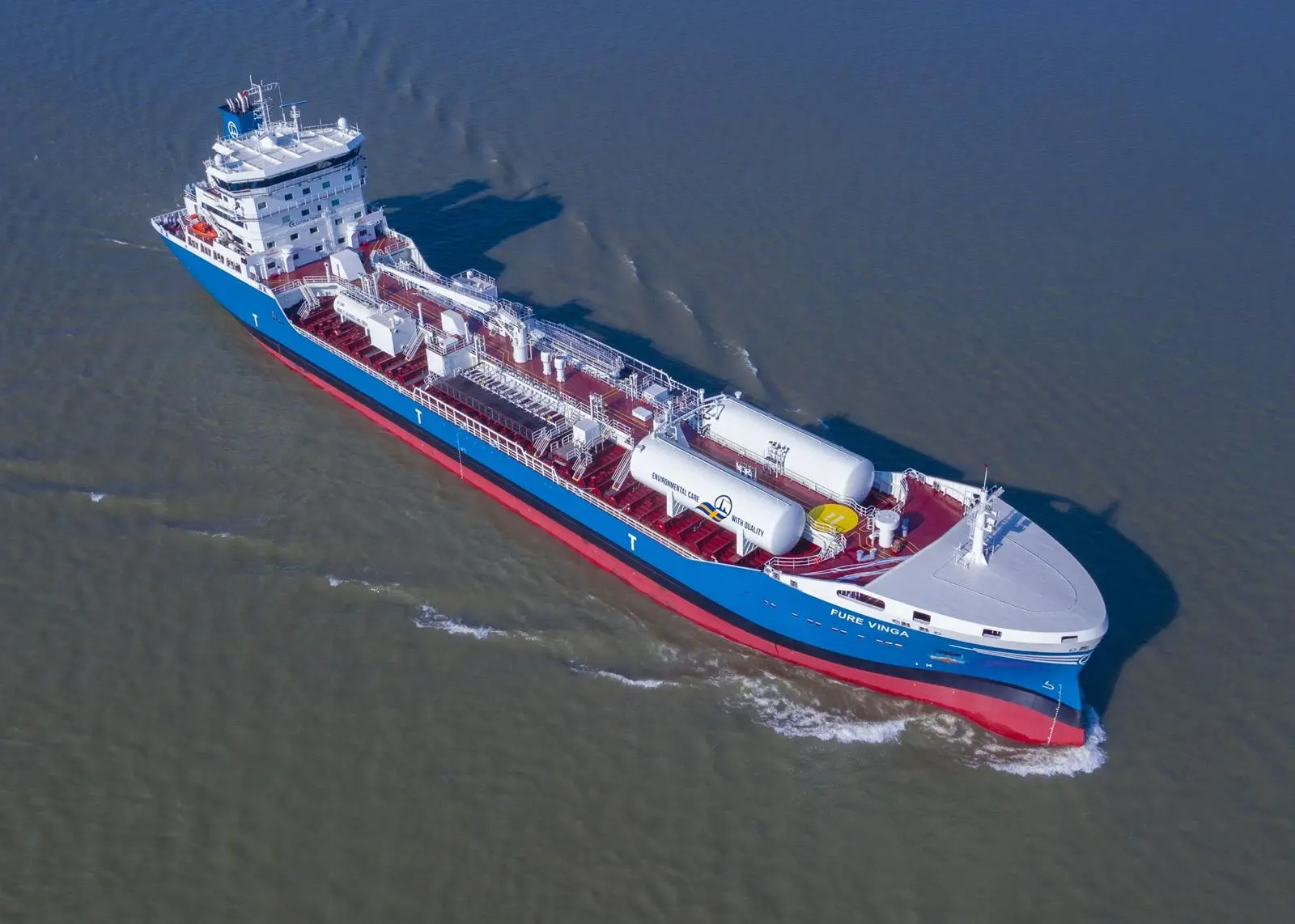 FURE VINGA is the first chemical tanker to achieve the complete suite of BV smart ship class notations Photo: Bureau Veritas
