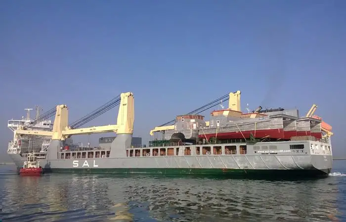 FuelSave is fitting its FS+ kit on six cargo vessels for SAL Heavy Lift, starting with the ‘MV Trina’. Photo: SAL