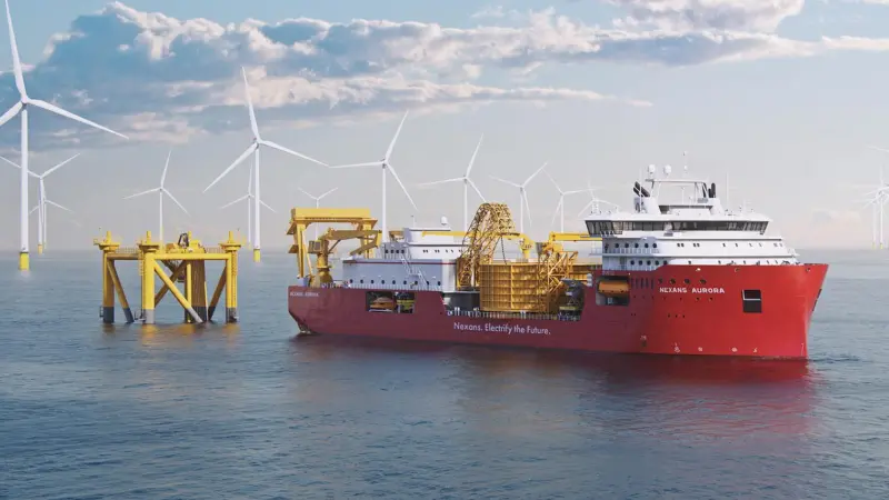 The ‘Nexans Aurora’ Photo: Ulstein Verft