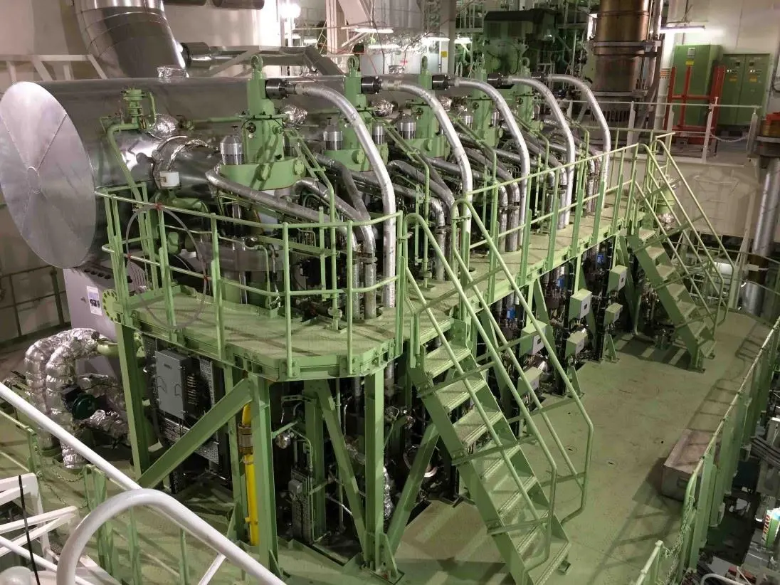 Six- and seven-cylinder 80mm-bore versions of MAN Energy solutions’ dual-fuel ME-GI engine could power future VLOCs (image: MAN Energy Solutions)