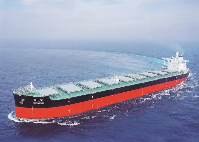 The 190-metre long dual-fuel newbuildings will have similar dimensions to U-Ming's existing Capesizes, such as Cape Galaxy (pictured). (Copyright: U-Ming Marine Transportation)