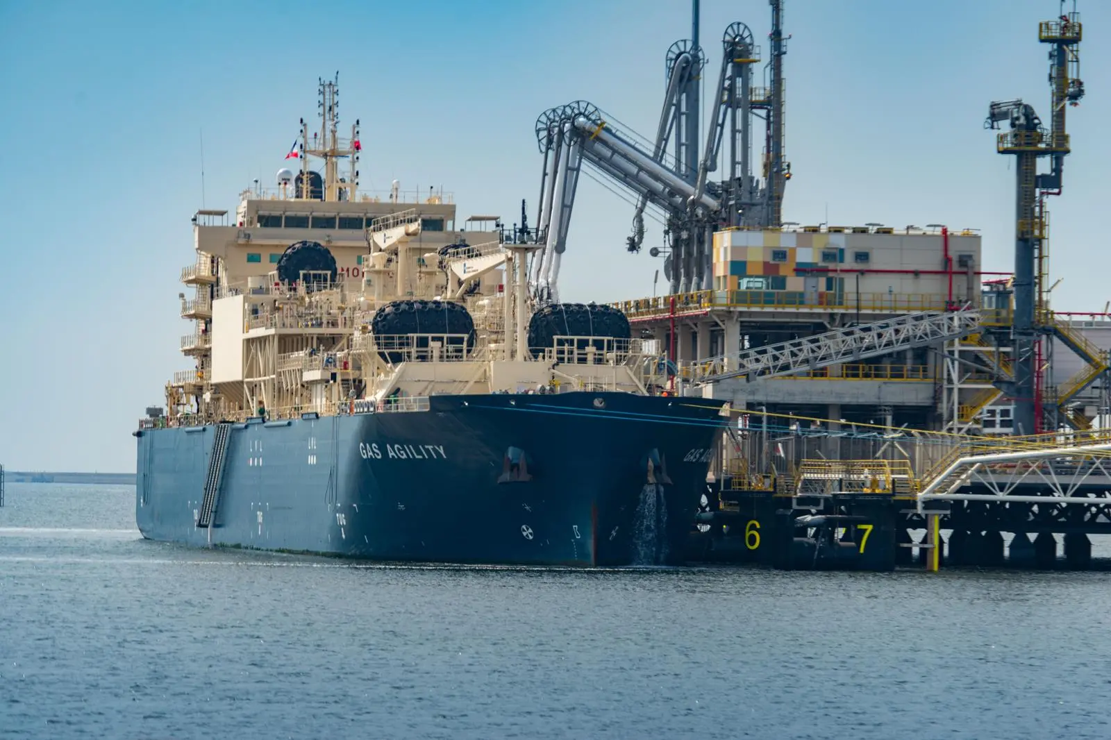 The LNG bunker vessel Gas Agility seen during recent operations at the Dunkerque LNG Terminal. (credit: Dunkerque LNG – HappyDay)