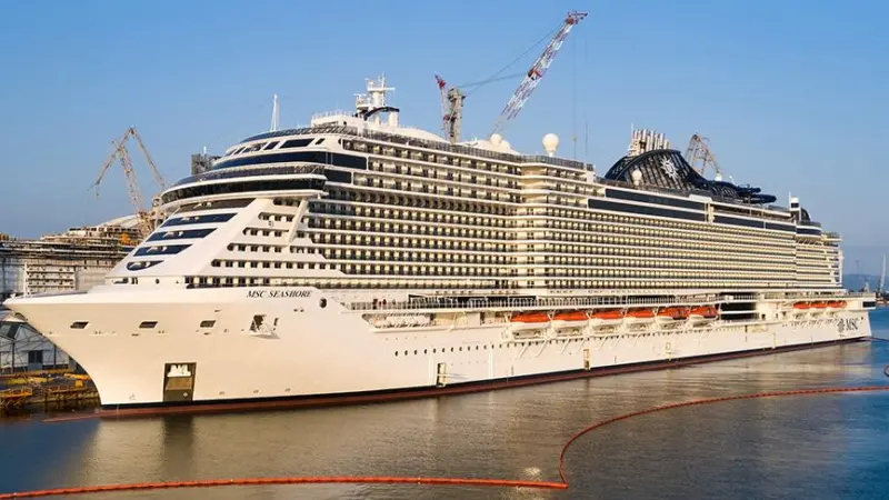 Italian-built for a company set on expansion, the MSC Seashore. (credit: Fincantieri).