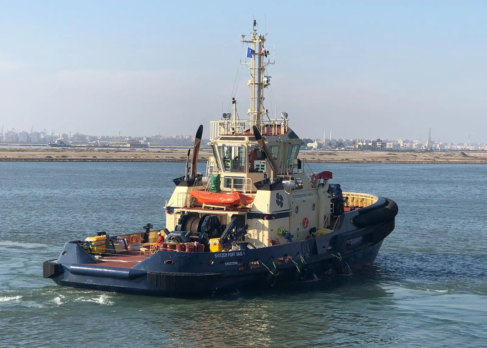 Svitzer ‘Port Said 1’ in operation Photo: Svitzer