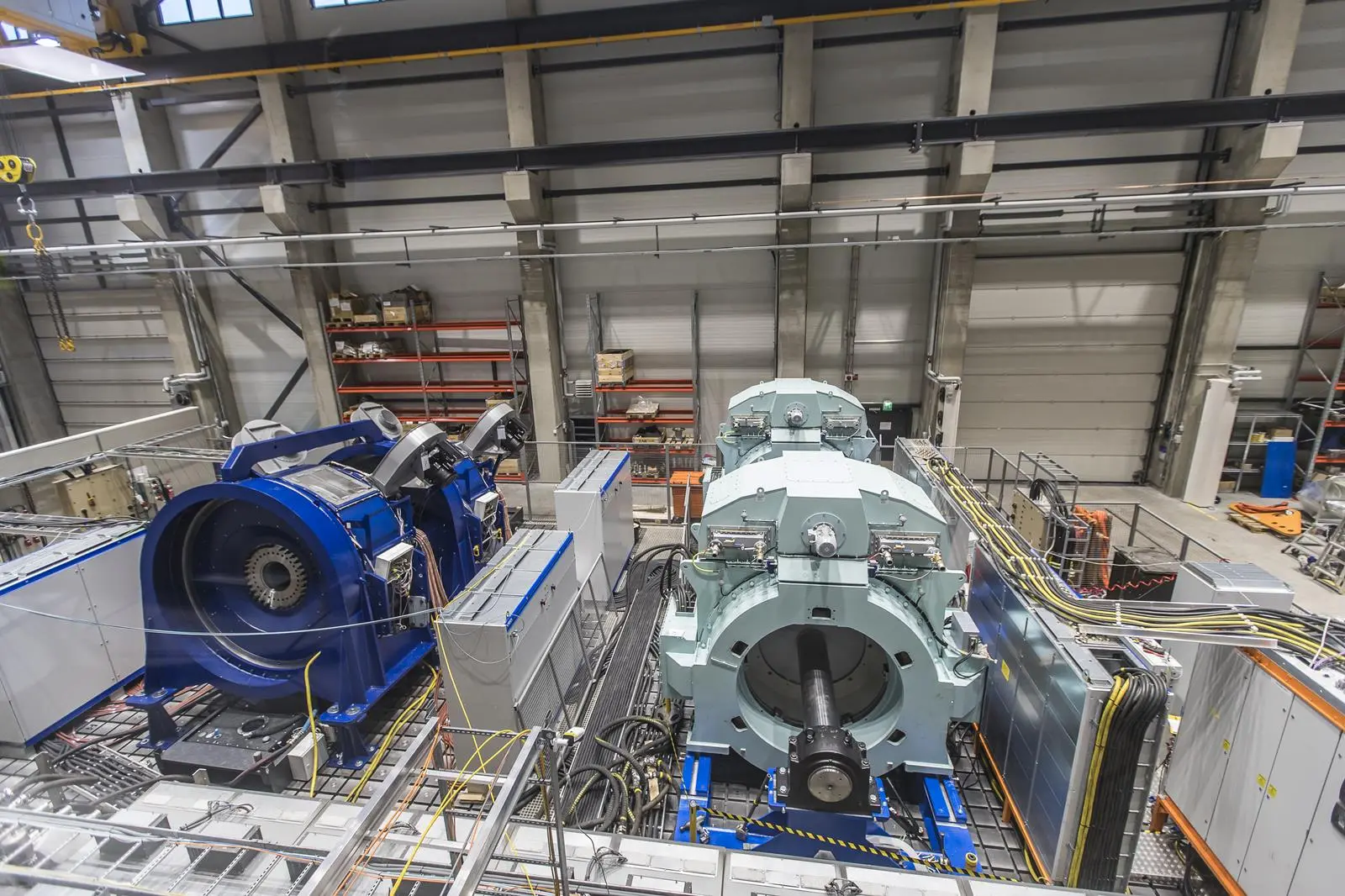 PM machine assembly in Yaskawa Environmental Energy/The Switch’s Large Drive Test Centre in Lappeenranta, one of the world’s biggest for testing large electric drive systems for marine applications and renewable energy generally