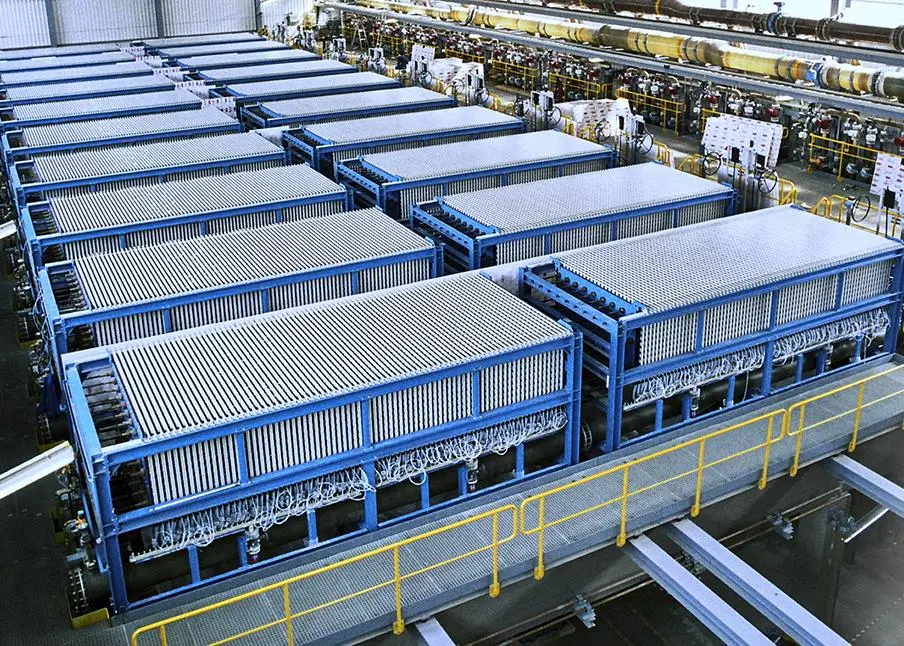 The analysis highlighted the need for more electrolysis plants, such as Air Products' installation for thyssenkrupp (pictured), to create hydrogen as feedstock for Power-to-X fuels
