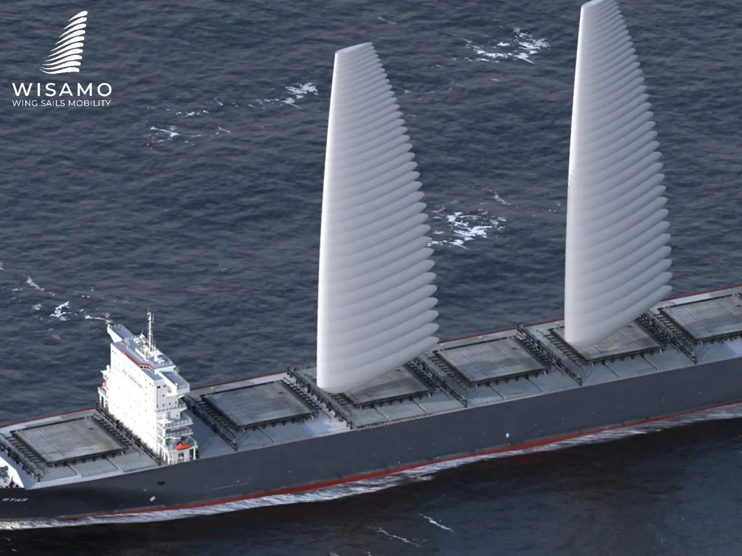 Michelin's inflatable wing sail system will be trialled on board a ro-ro containership in 2022.