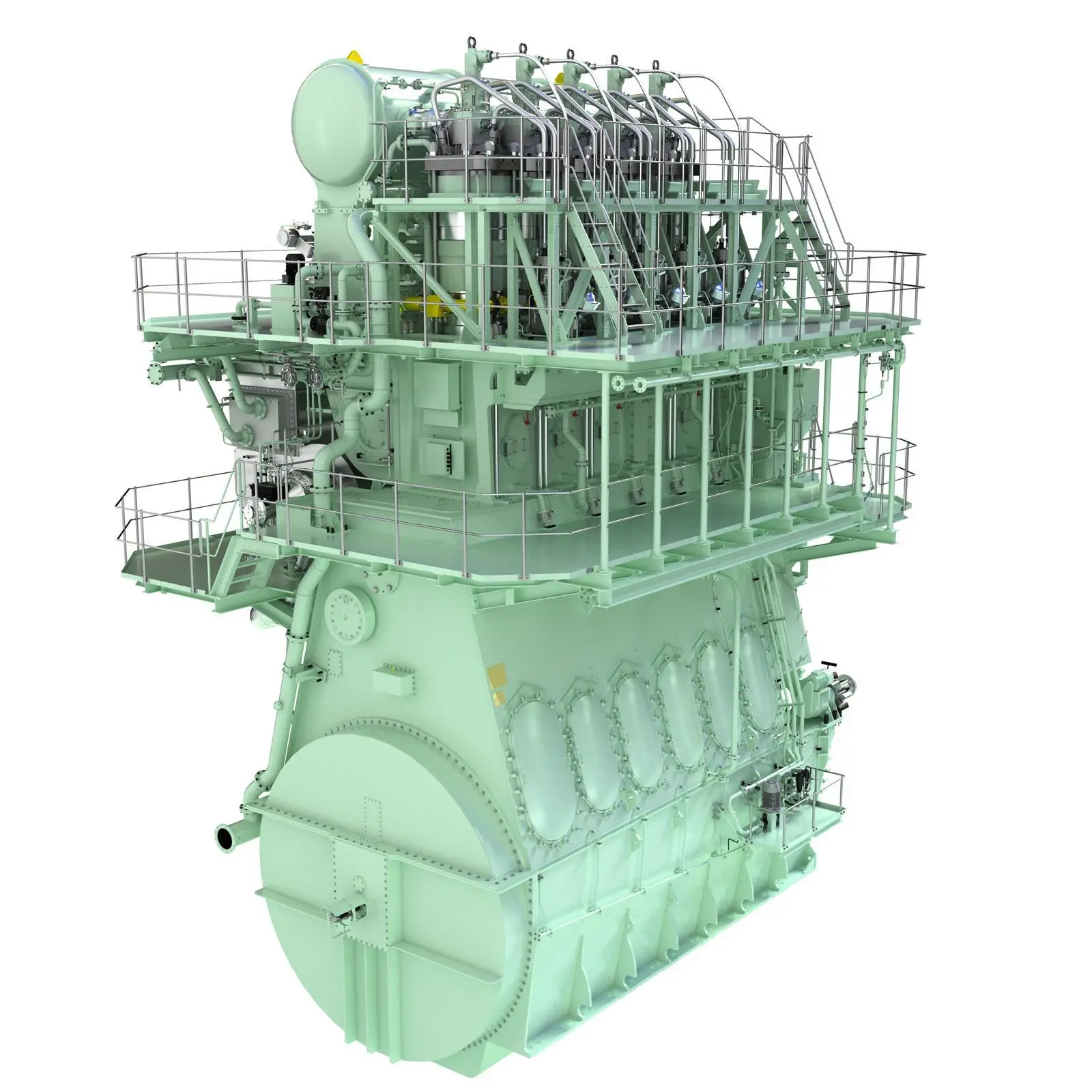 Graphical rendering of an MAN B&W 5G70ME-GA type