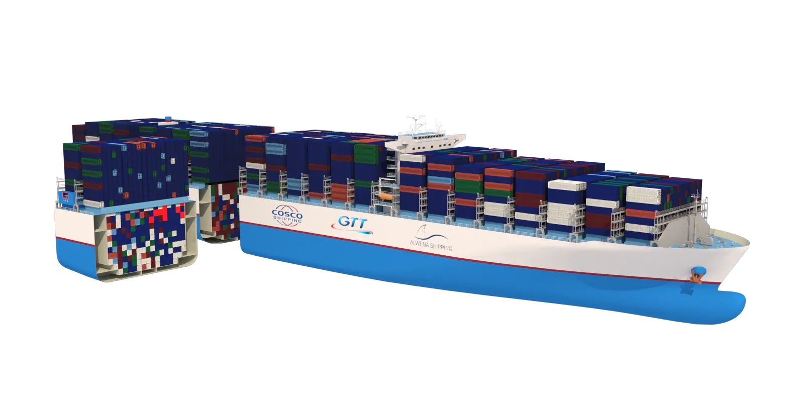 The new concept combines LNG retrofit and jumboization for large container ships.