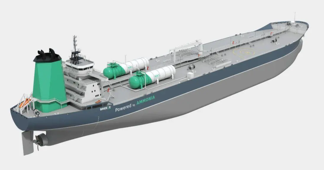 A Norwegian-led consortium including Equinor, DNV, Yara, Grieg and Altera Infrastructure is conducting a pilot study into an ammonia-fuelled Aframax vessel.
