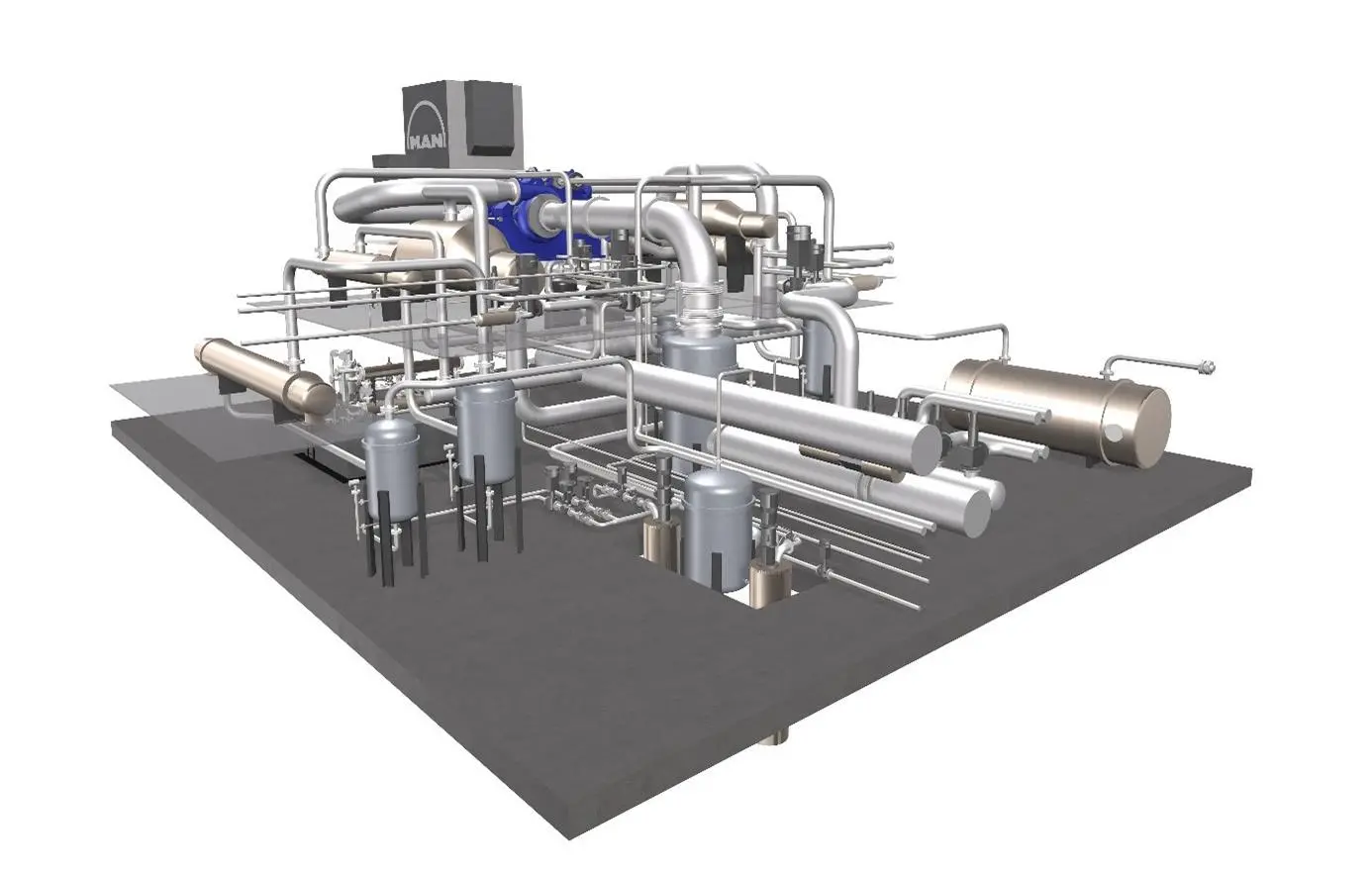 Illustration of the Carbon Capture Heat Recovery system