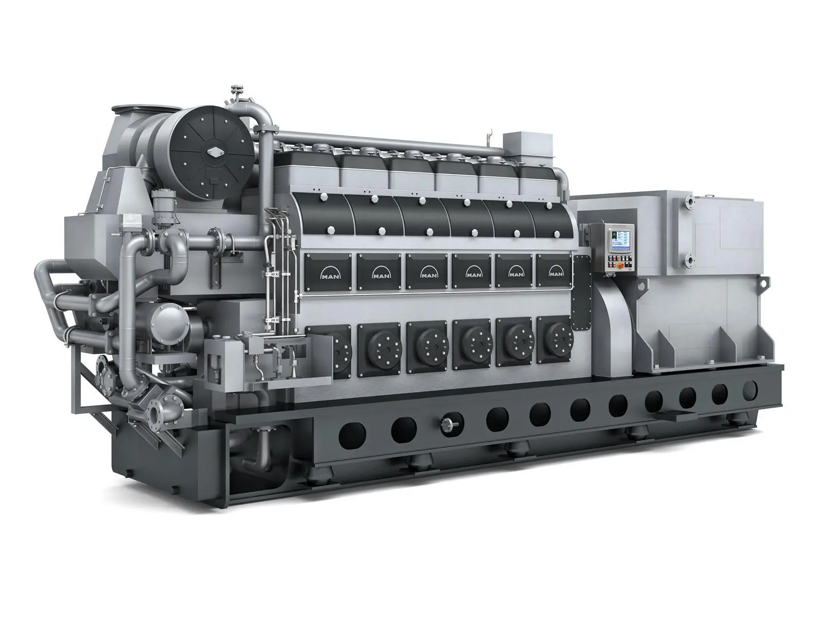 MAN Energy Solutions already has experience of dual-fuel four-stroke operation, such as with the 28/32 DF genset .