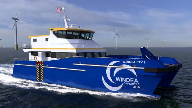 The newbuild vessels for Windea CTV LLC are based on well-proven CTV’s already developed by Incat Crowther