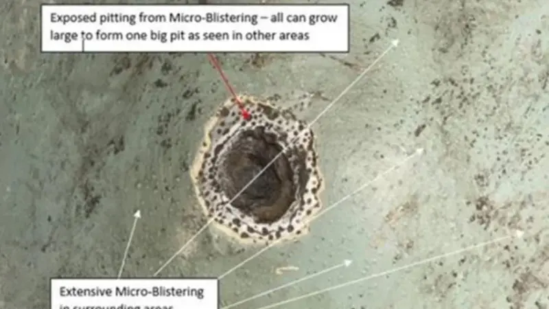 LR cited a tank with occurrences of microbial pitting of 14mm in a 17mm-thick bottom plate as a potential consequence of the issue.