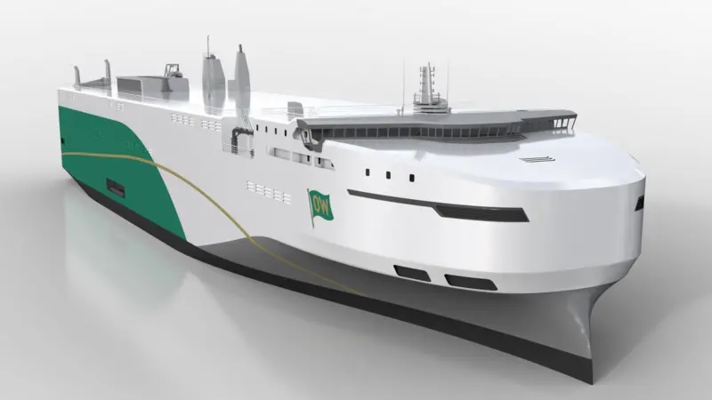 Graphical rendering of the new pure car carrier