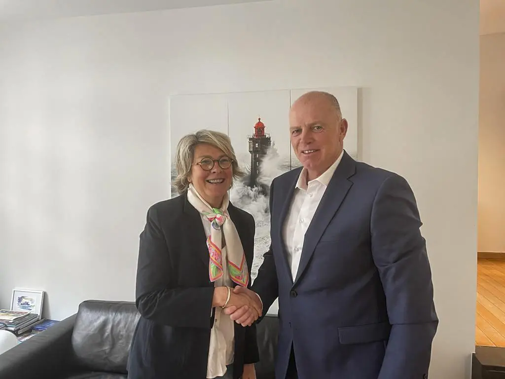 ESPO and Interferry intend to take a joint approach on the uptake of OPS Pictured: Isabelle Ryckbost, ESPO and Mike Corrigan, Interferry