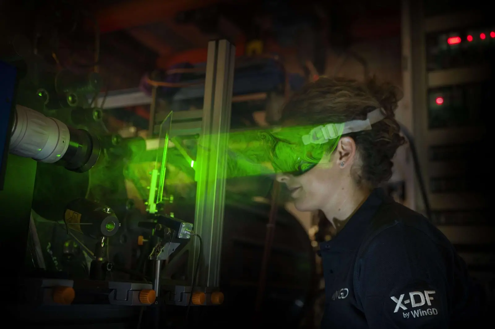 Barbara Graziano, Ammonia Technology WinGD Project Manager in the combustion lab