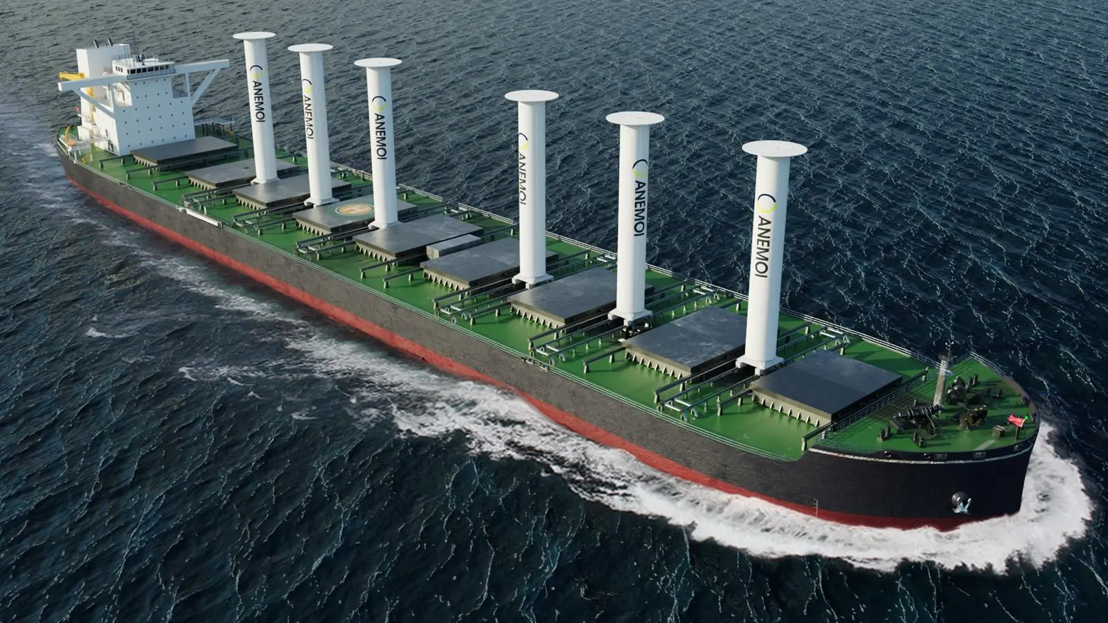 LR has granted Approval in Principle (AiP) for a 210,000 dwt Newcastlemax bulk carrier installed with Anemoi rotor sails.
