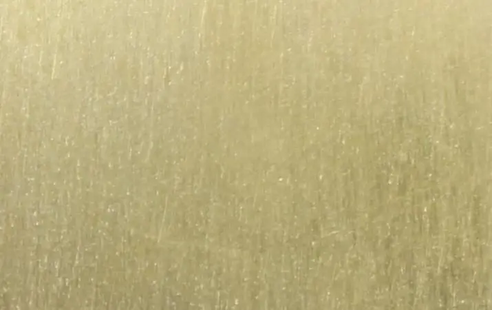 Brass coupon before exposure to ammonia