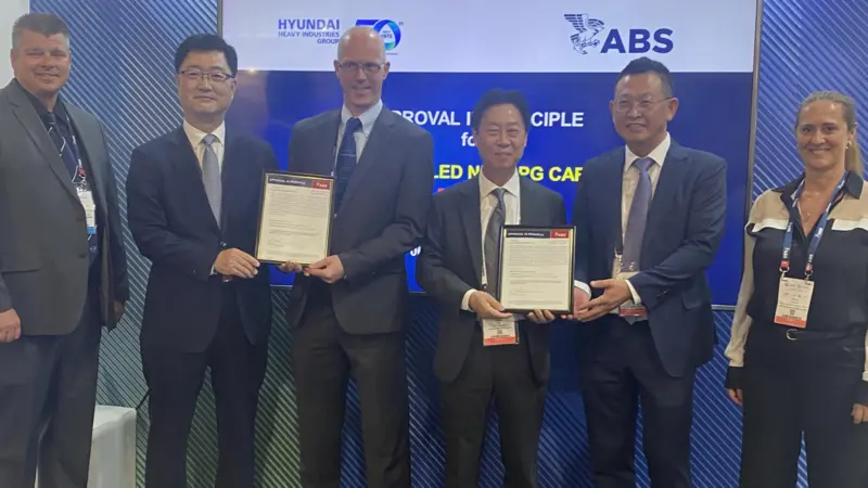 ABS has granted AiP to Hyundai Heavy Industries (HHI) and Hyundai Mipo Dockyard (HMD) for the concept design of two ammonia-fuelled liquefied petroleum gas (LPG) carriers.