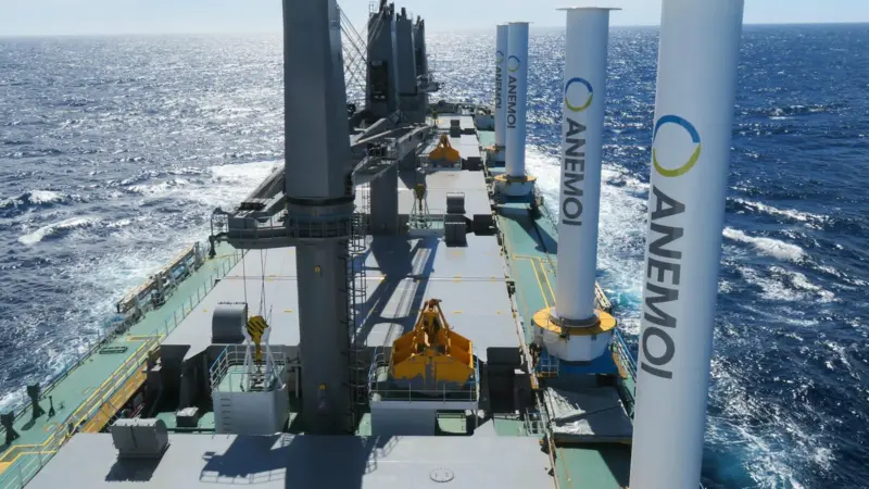 COSCO Shipping Heavy Industry (CHI) and Anemoi Marine Technologies have signed an MoU for CHI to offer turnkey installations of Anemoi's Rotor Sails.