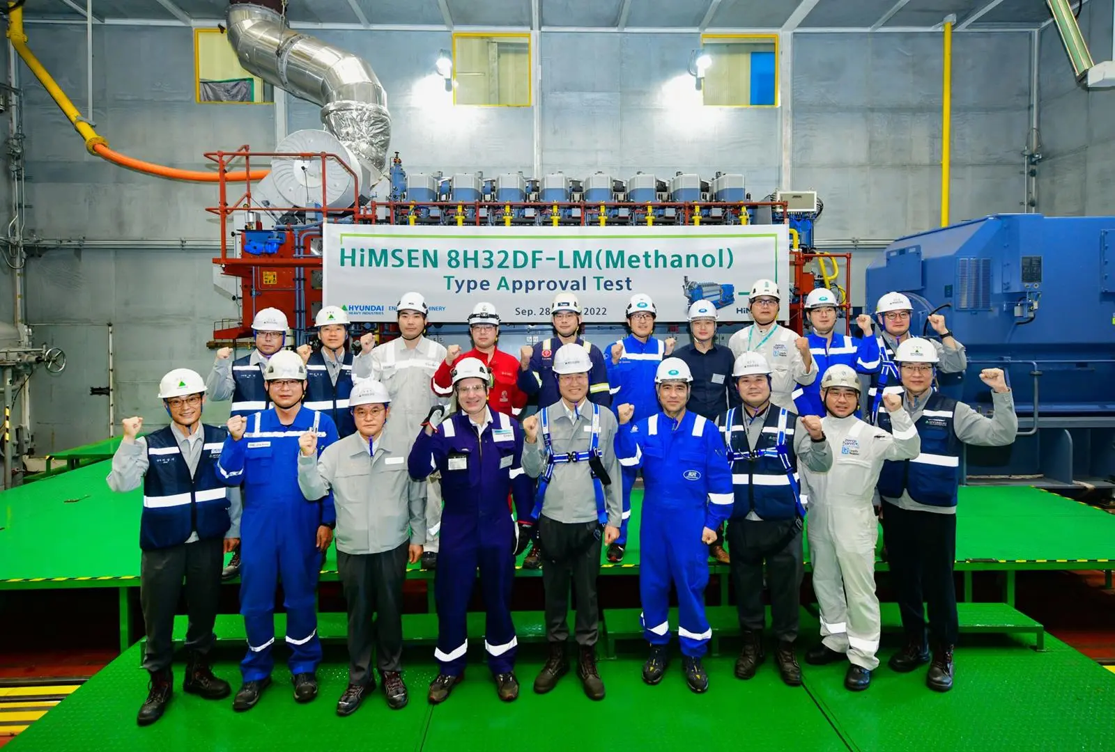 HHI-EMD has completed type approval testing of a methanol dual fuel HiMSEN engine (H32DF-LM) at its Techno centre in Ulsan.