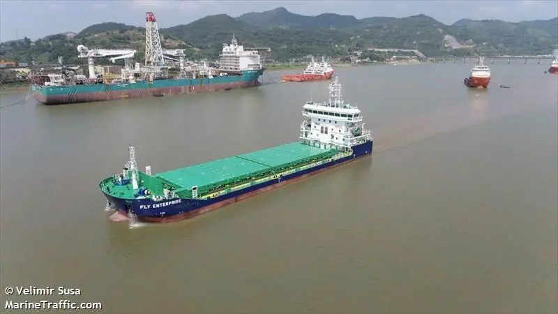 P&O brand on river/coastal trade in Papua New Guinea, the Fly Enterprise.