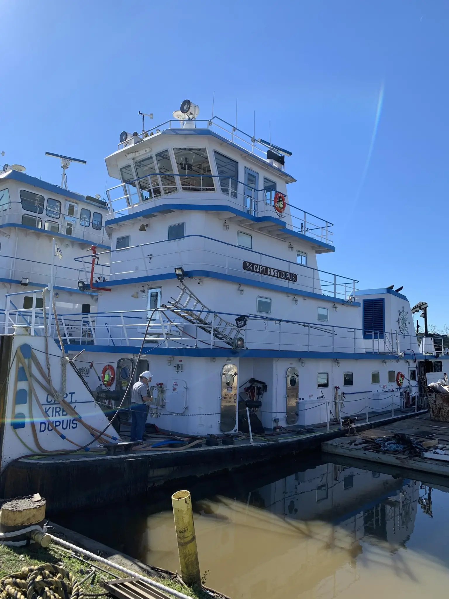 The NTSB determined that missing engine parts contributed to a fire aboard the Capt. Kirby Dupuis.