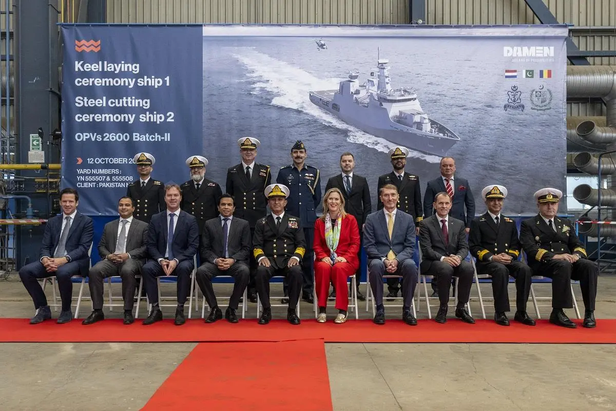 Keel laying and steel cutting ceremony at Damen Shipyards (2)