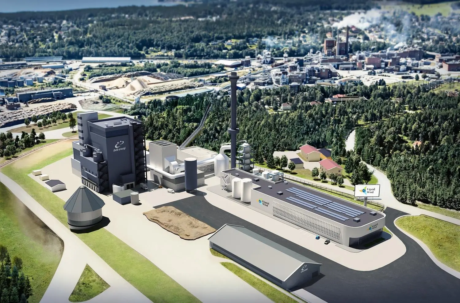 Liquid Wind expect to commission the FlagshipONE e-methanol project in 2024.  The plant will deliver 50,000 tons of renewable and fossil-free fuel for the shipping industry annually, starting in 2024.