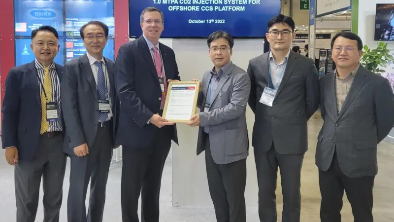 ABS has awarded approval in principle to a large scale, CO2 injection system developed by HHI Group.