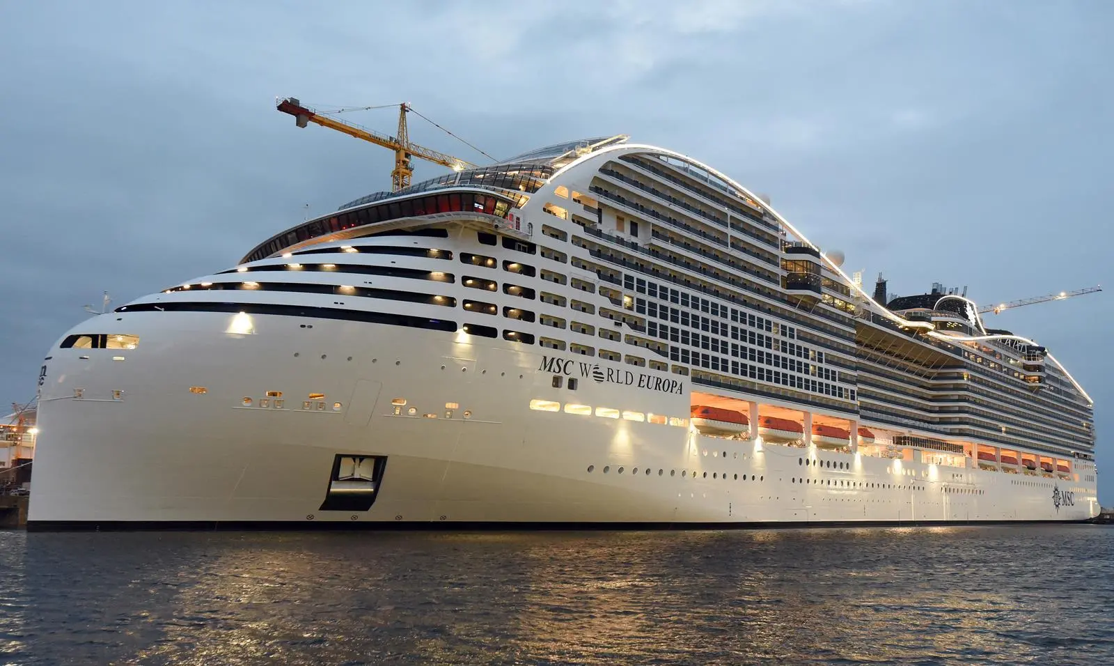 Stylish state-of-the-art: the newly-delivered MSC World Europa.